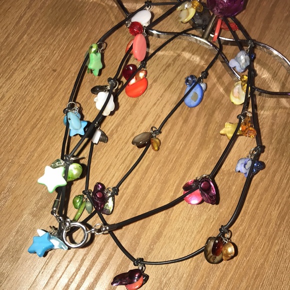 Super Long Necklace 58”! Colorful Fun Unique - Picture 10 of 16